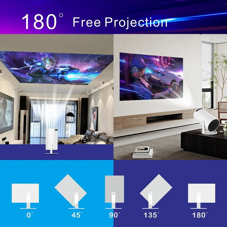The projector is portable 4К